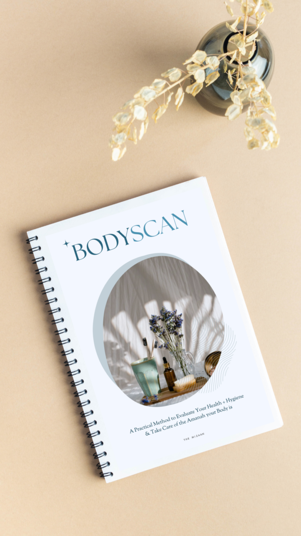 Printed Bodyscan workbook mockup