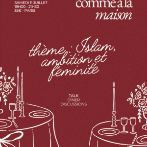 Événement - Comme à la Maison - Samedi 11 Juillet